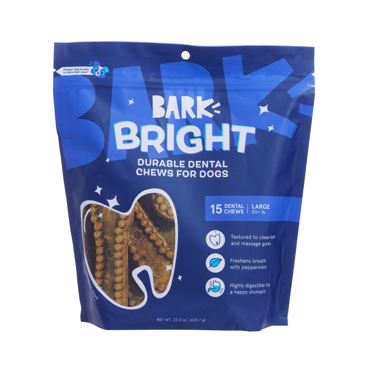 BARKBOX Bright dental chew sticks pack shows durability for long-lasting chewing