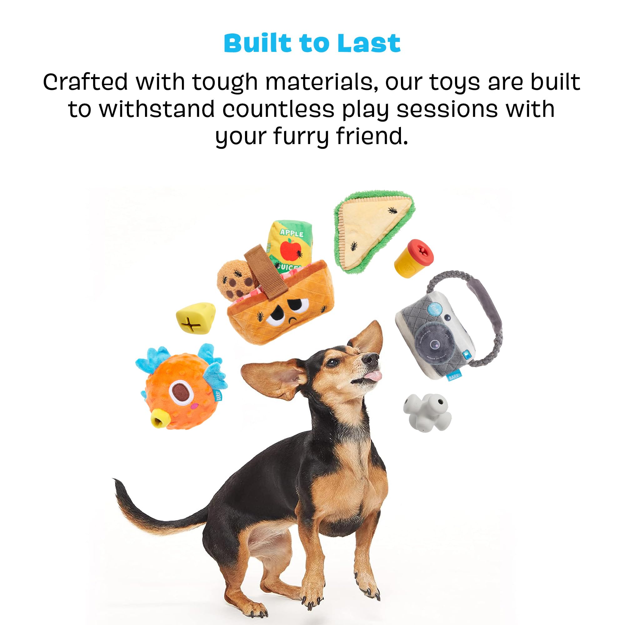 BarkBox Cinamutt Roll indoor-outdoor enrichment suited for variety of playspaces
