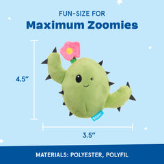 BarkBox Consuela Cactus interior reveals hidden bonus toy for continued play.