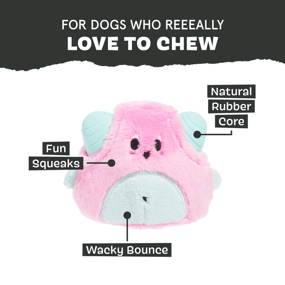 BarkBox Lover Beast toy with wacky bounce for unpredictable play