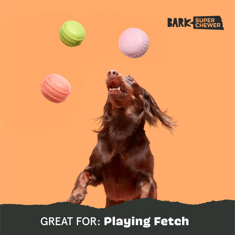 BarkBox Macaruffs lavender scent closeup highlighting calming aroma