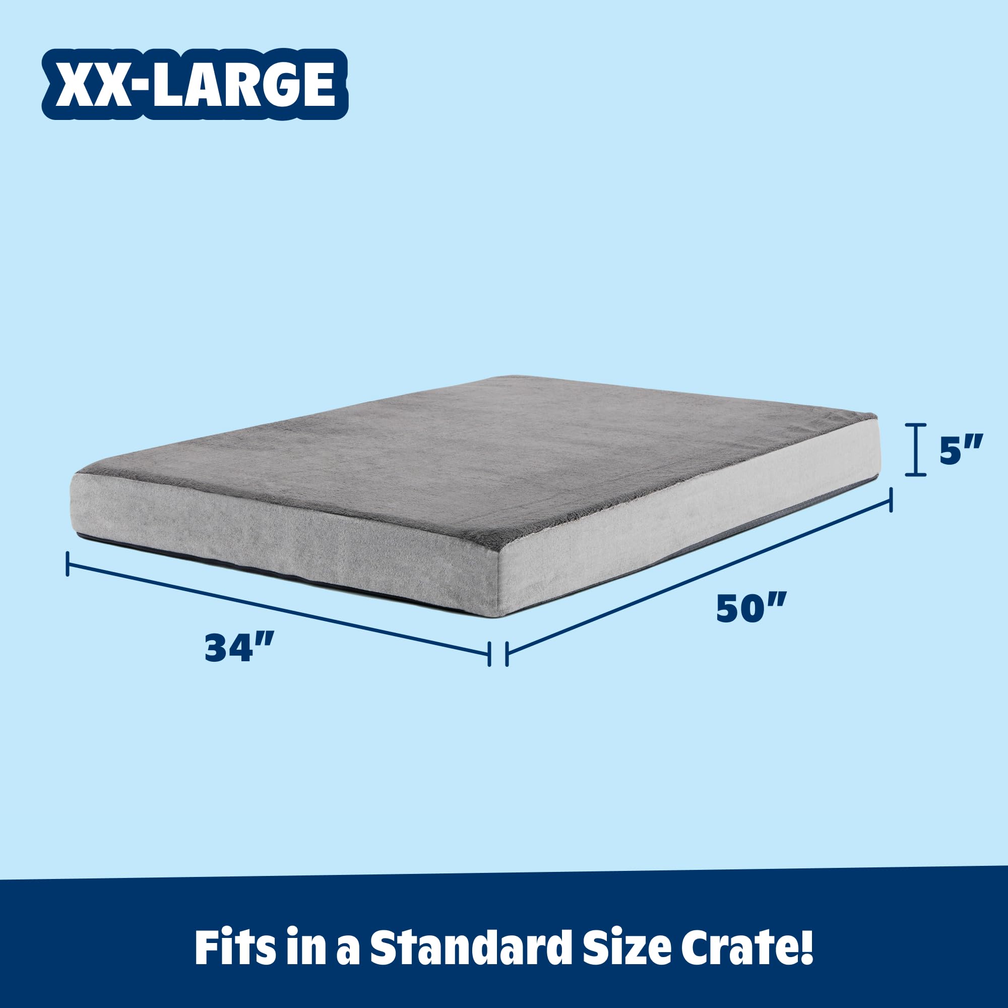 BarkBox Orthopedic Dog Bed with water-resistant cover supports easy cleaning.
