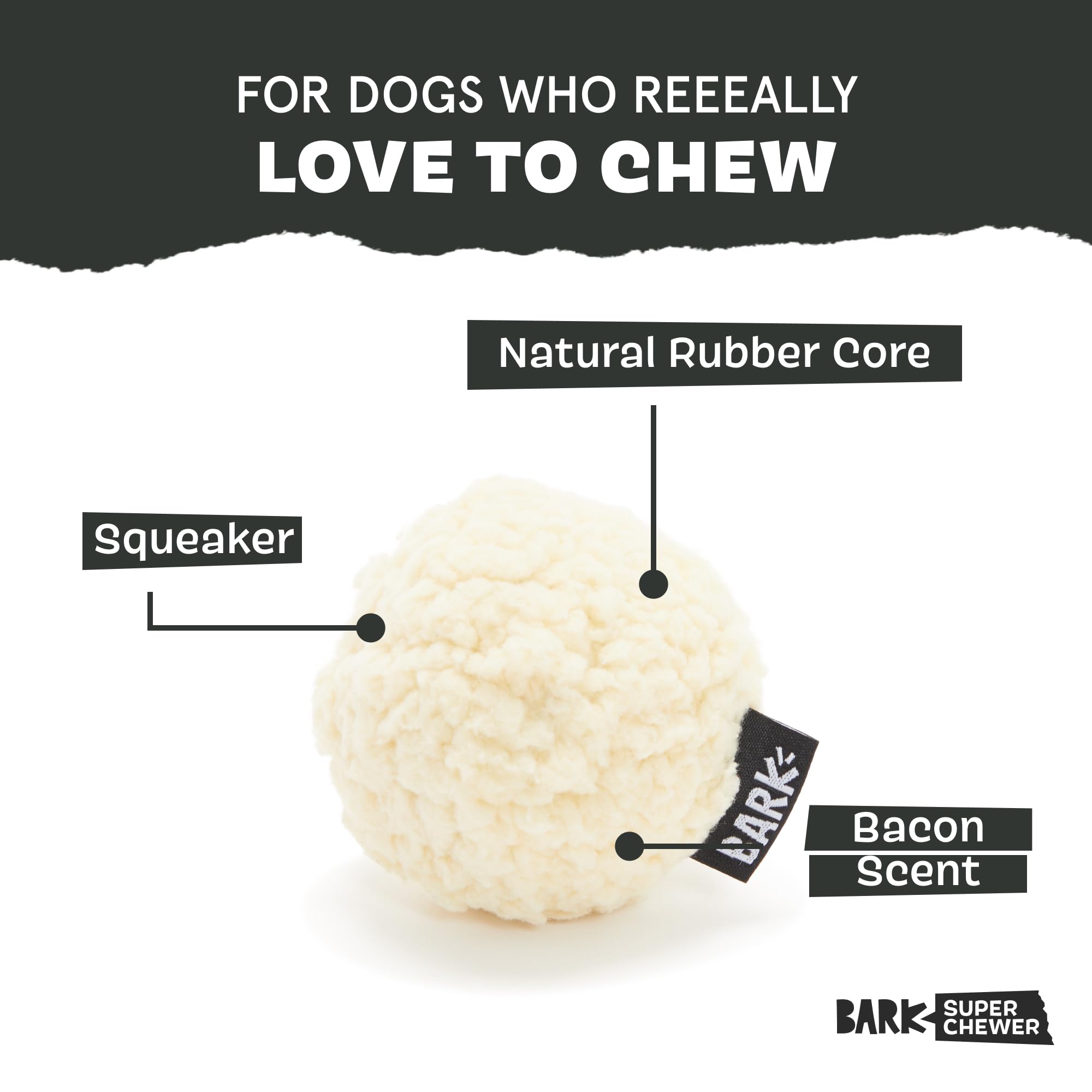 BarkBox Potato 2-in-1 toy plush layer detail highlights shreddable exterior and comforting texture