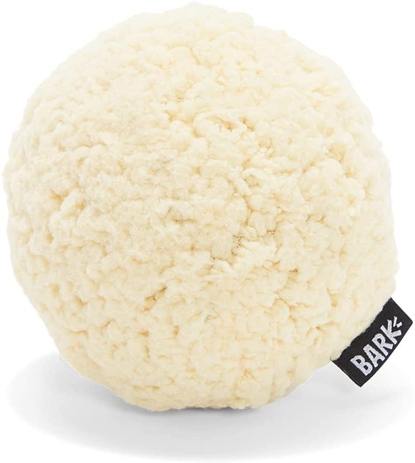 BarkBox Potato 2-in-1 toy spiked ball with squeaker offers interactive reward after challenge