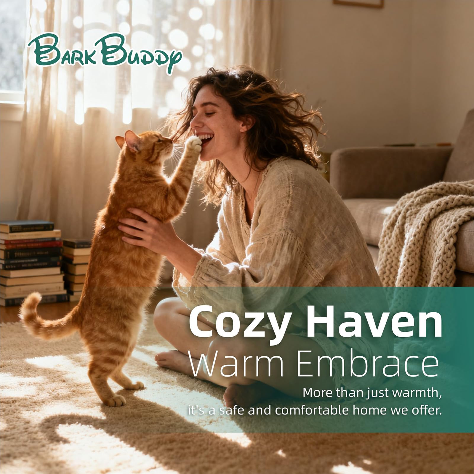 BarkBuddy spacious interior medium large demonstrates roomy shelter for cats