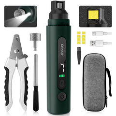 Barkitty dog nail grinder with 7 speed dial for precise trimming.