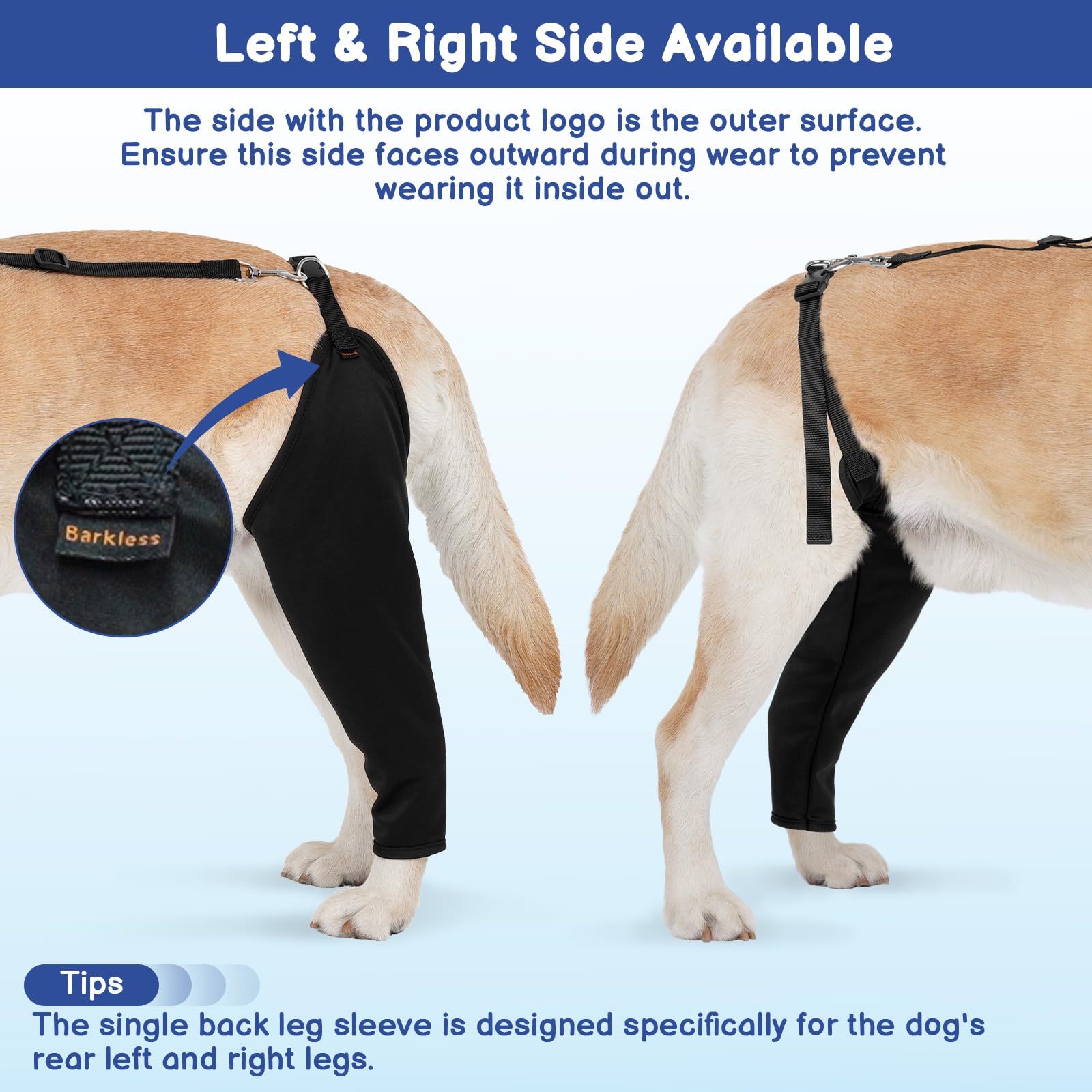 BARKLESS breathable fabric detail keeps skin cool during recovery.