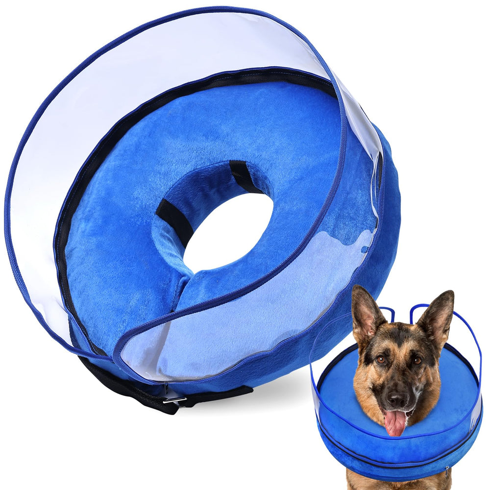 BARKLESS inflatable cone outer view offering gentle wound protection with unobstructed vision