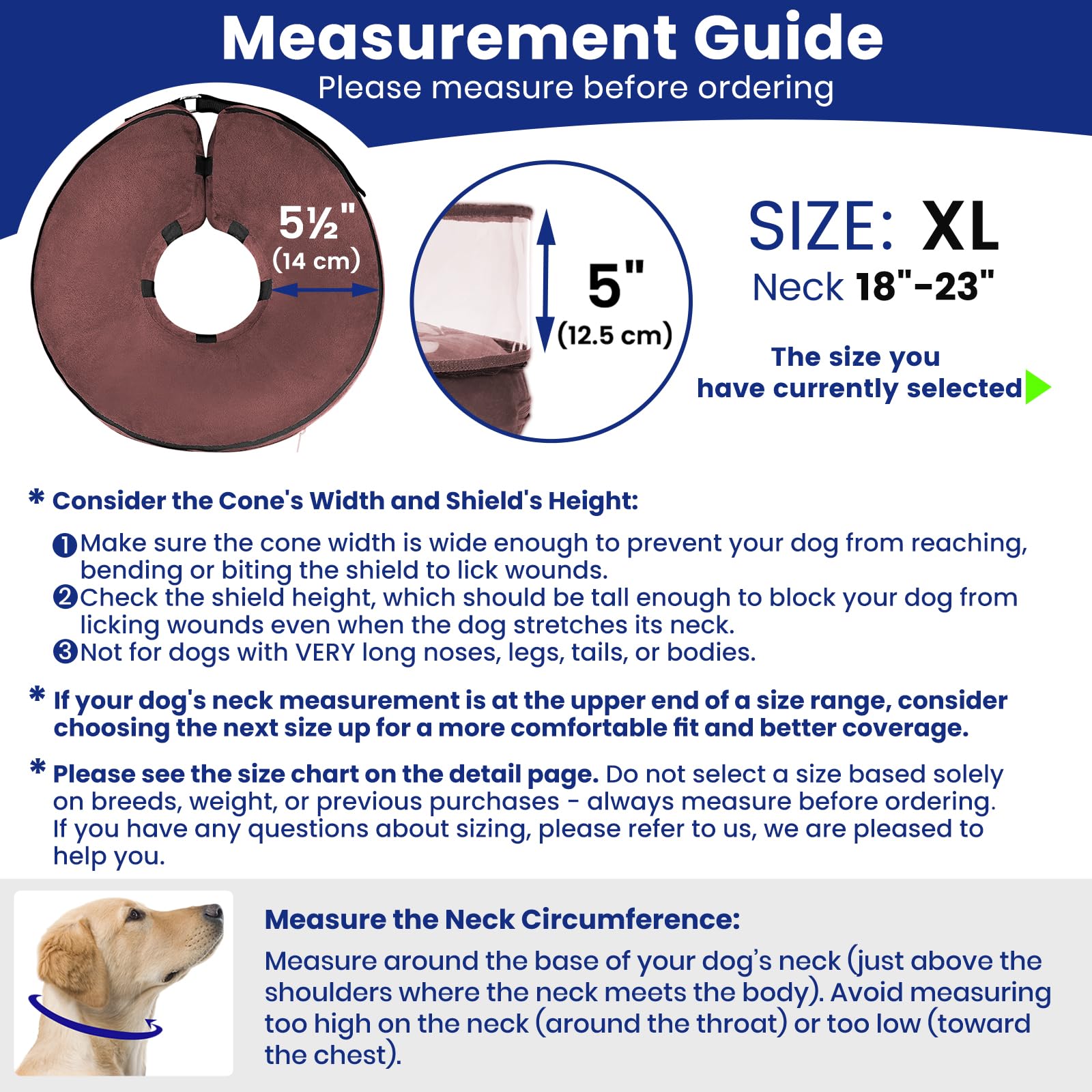 BARKLESS donut collar inflation valve detail enables easy, secure inflation.