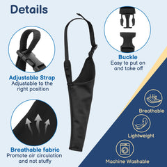 BARKLESS recovery suit on a dog front leg demonstrates easy wear and left-right fit.