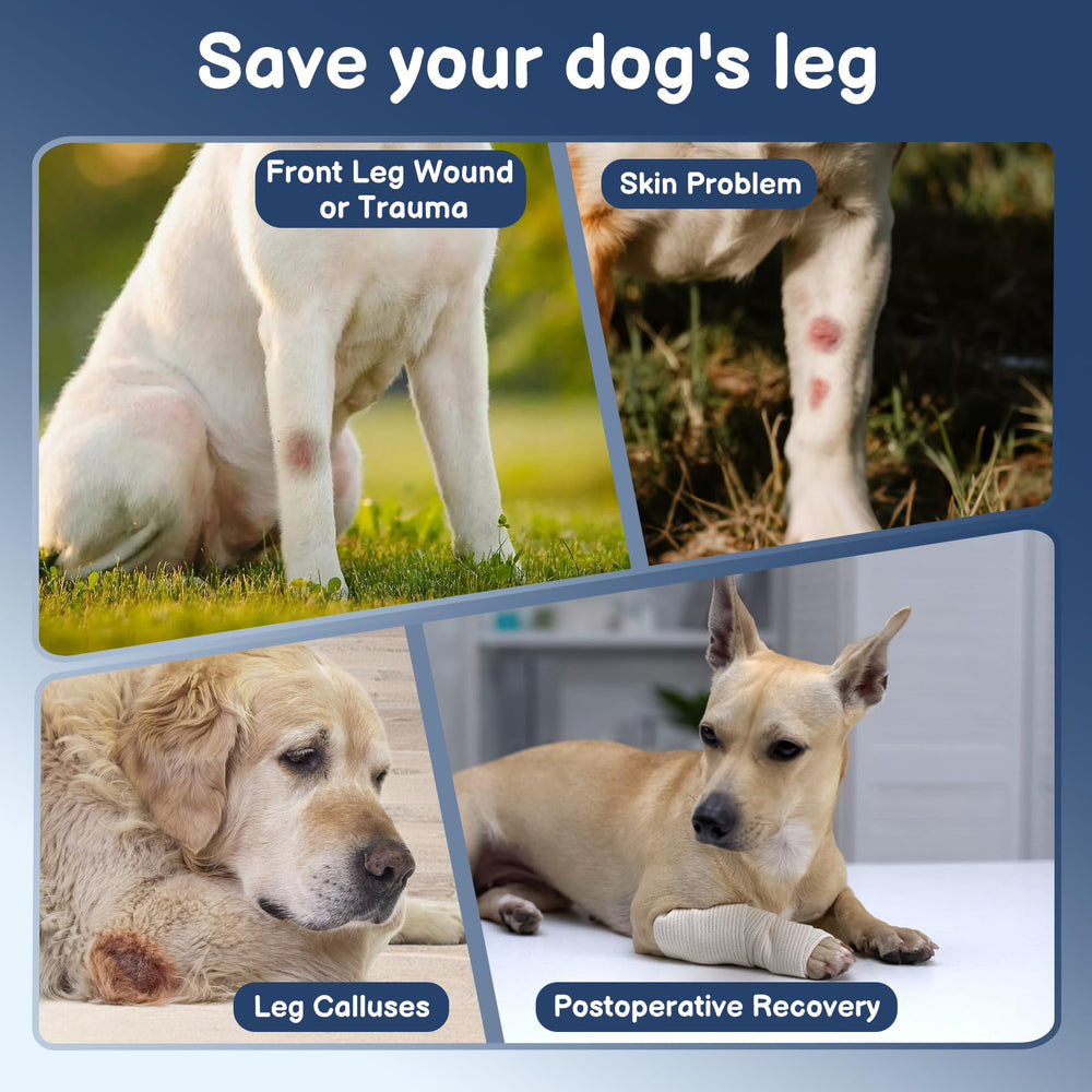 BARKLESS size-guide front leg length helps accurate fitting.