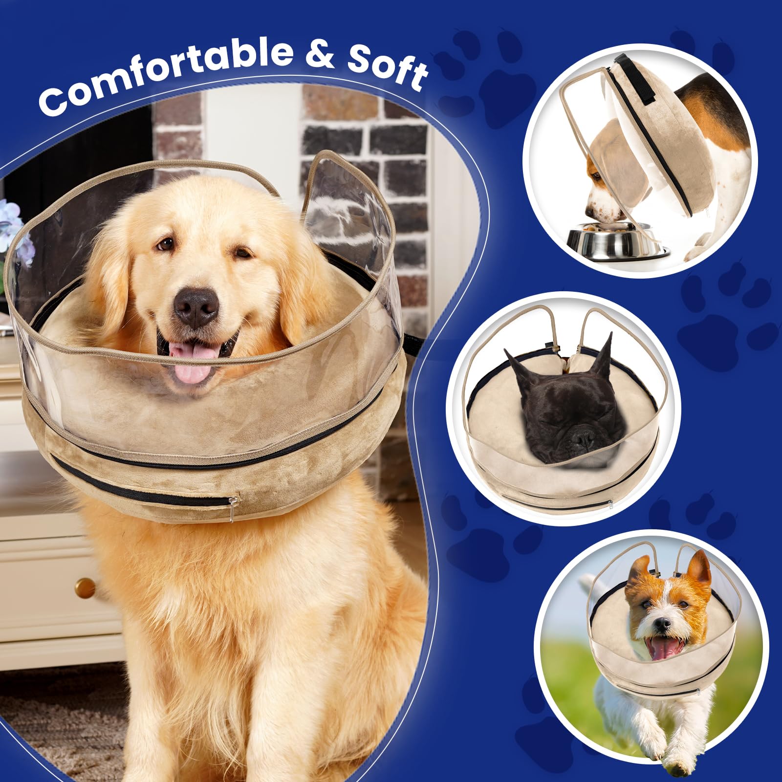 BARKLESS soft-edge donut design close-up emphasizes comfort