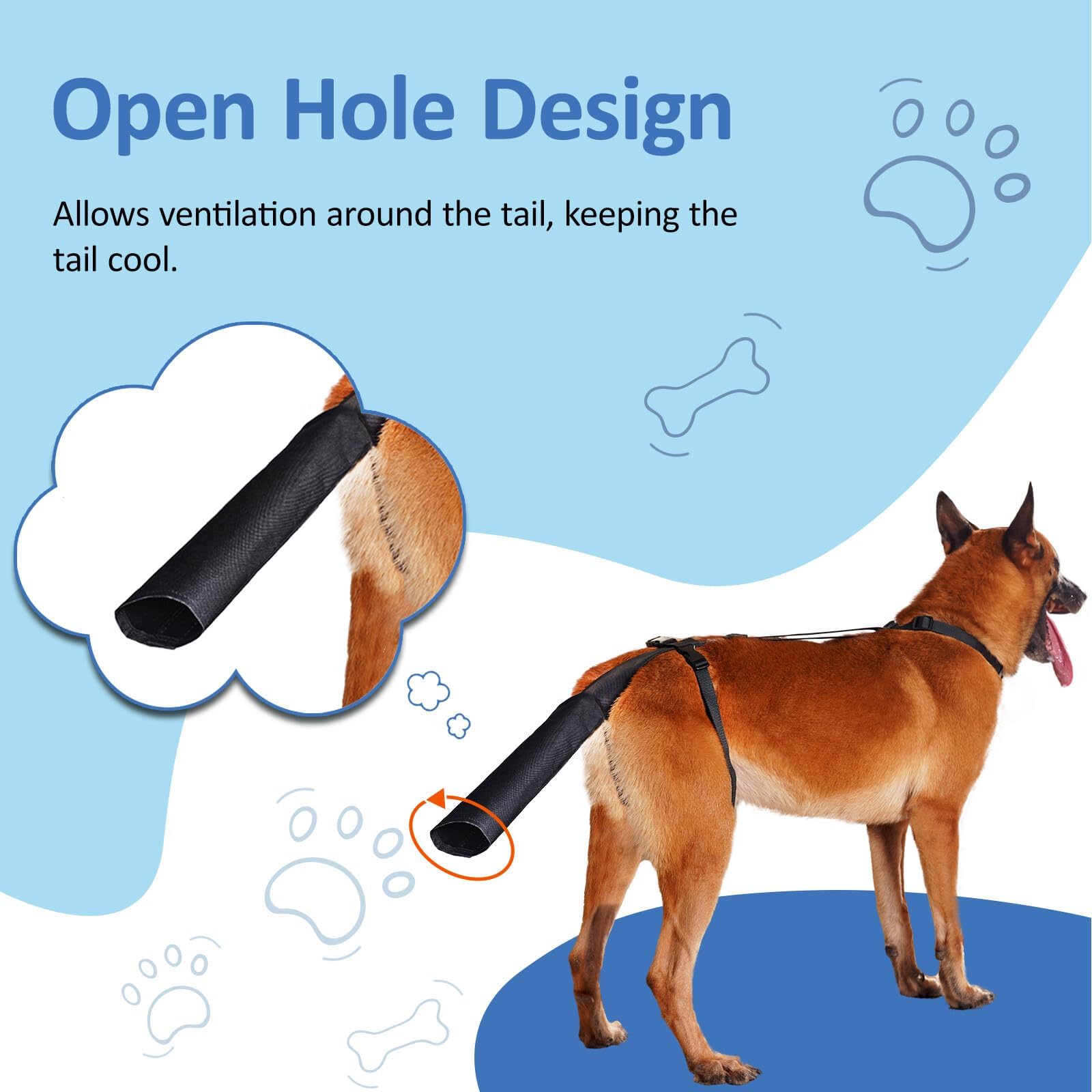 BARKLESS washable tail guard is machine washable for easy cleaning.