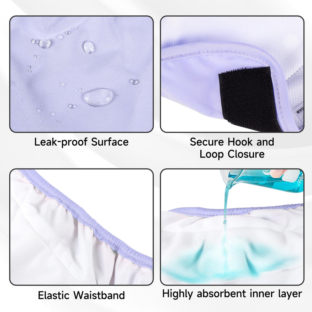 Barklincharm female-dogs-heat diaper on dog demonstrates practical use during heat cycles.