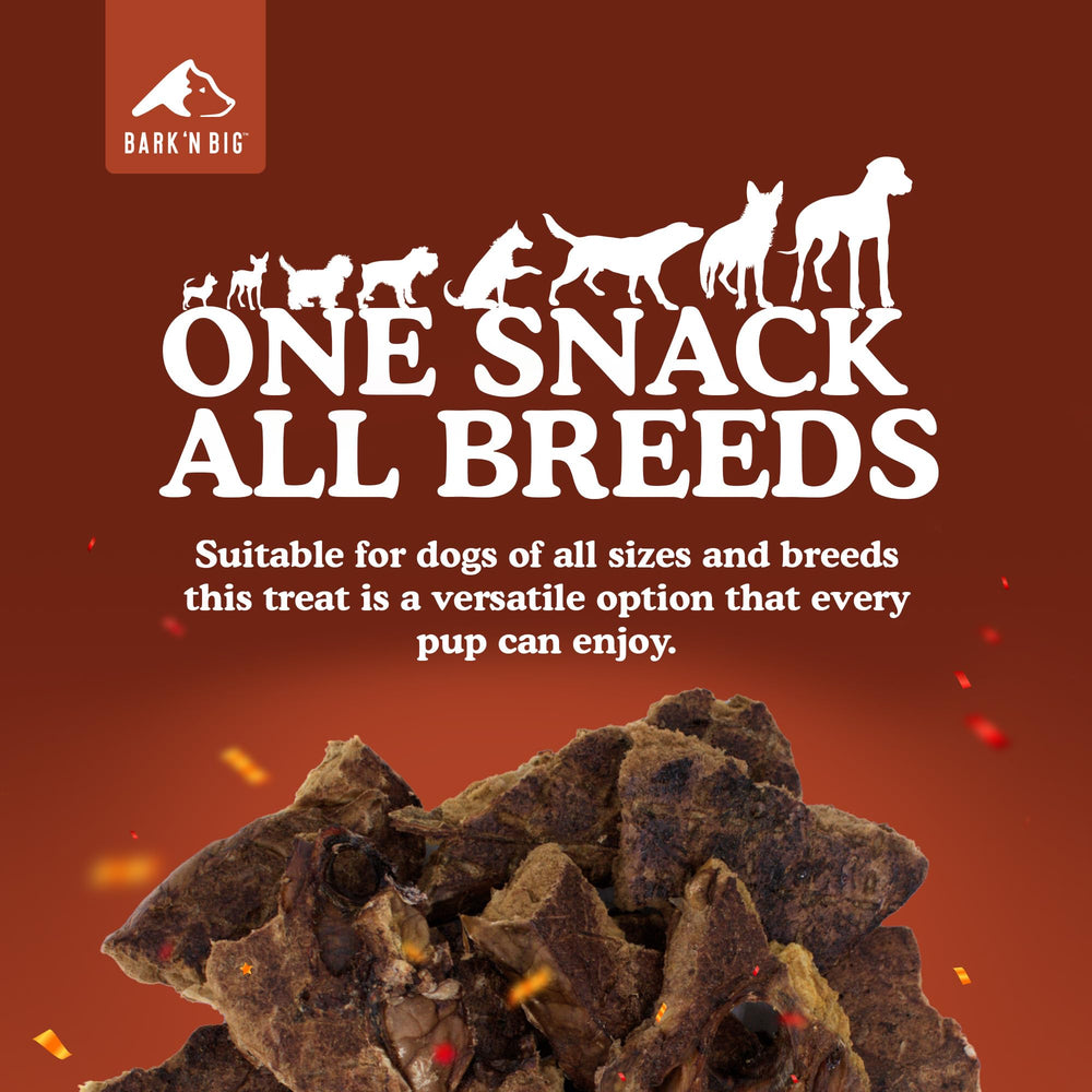 BARK'N BIG bison lung treats low-fat protein profile supports lean energy.