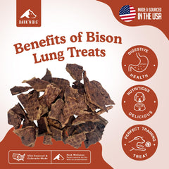 BARK'N BIG bison lung treats training shot features a crunchy reward during practice.