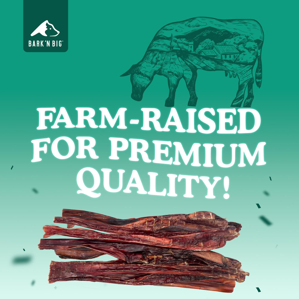 BARK'N BIG steer sticks made-in-usa facility badge signaling quality and safety.