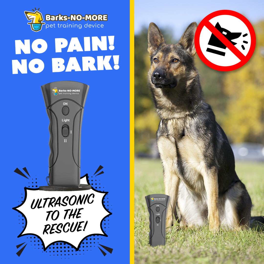 Barks No More compact portable training device used on the go