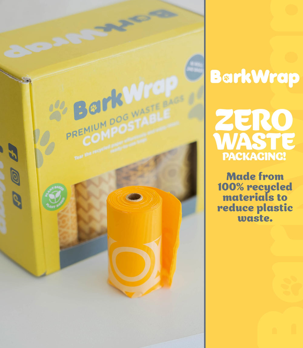 BARKWRAP BAG certifications-tuv-austria confirms home compostability standards met.
