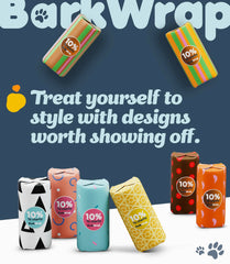 BARKWRAP BAG easy-open tear design simplifies cleanup even with wet paws.