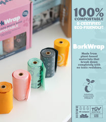 BARKWRAP BAG odor-lock-closeup highlights odor control during outdoor cleanup.