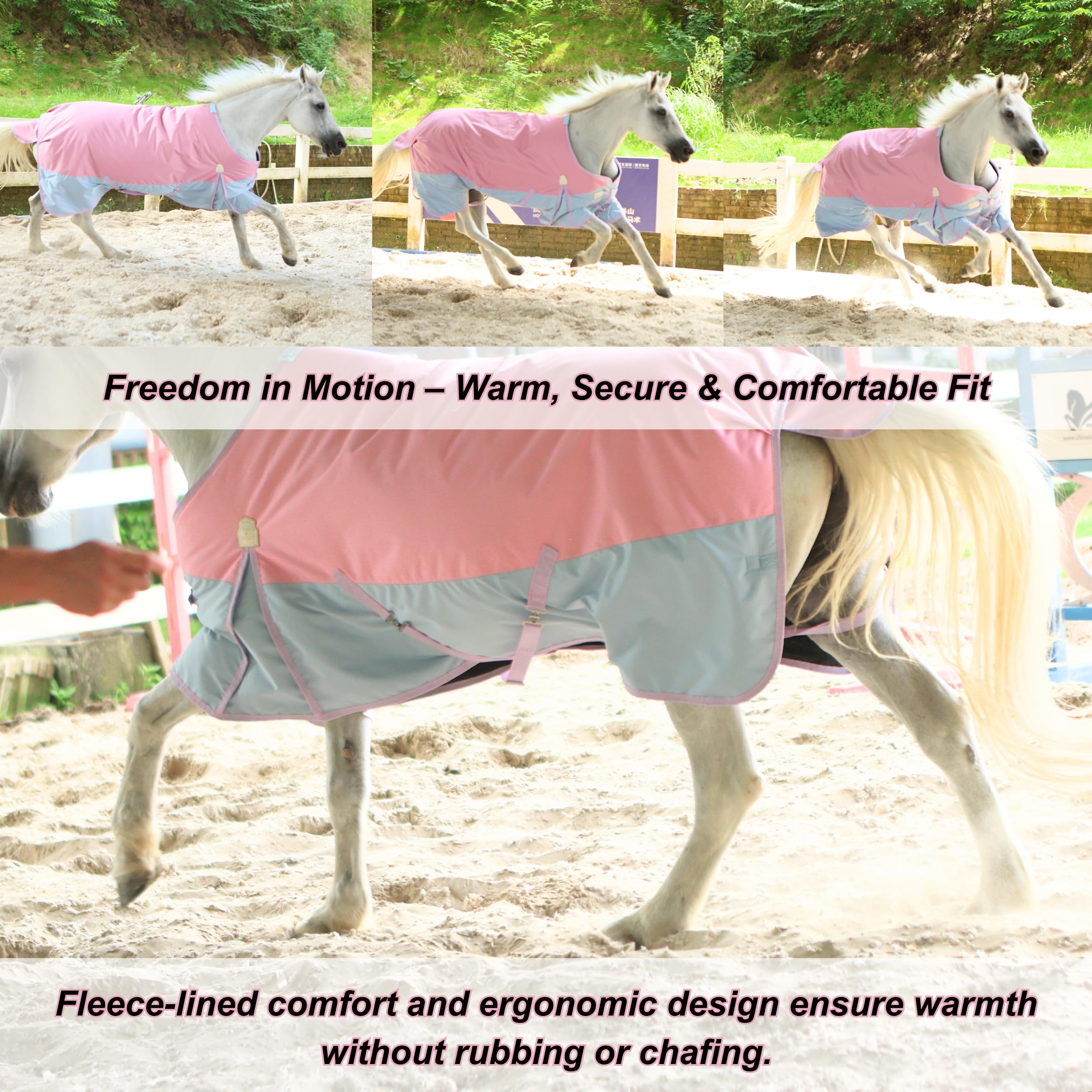 Barn and Stable tail flap with leg straps keeps blanket in place