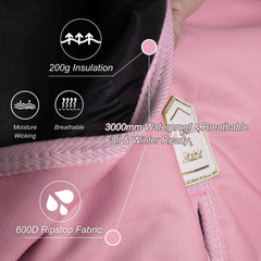 BARN & STABLE 600D outer shell close-up demonstrates durability and waterproof design.