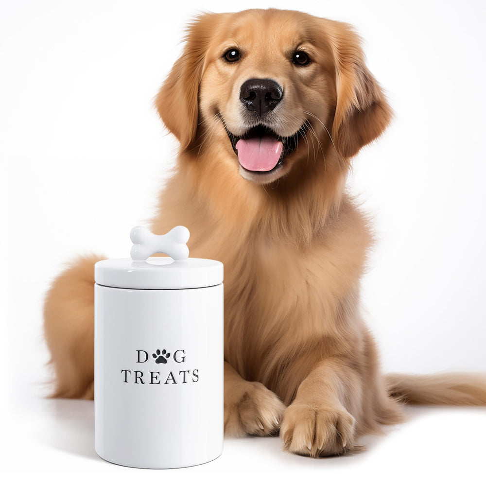 Barnyard Designs bone shaped lid seal providing moisture protection