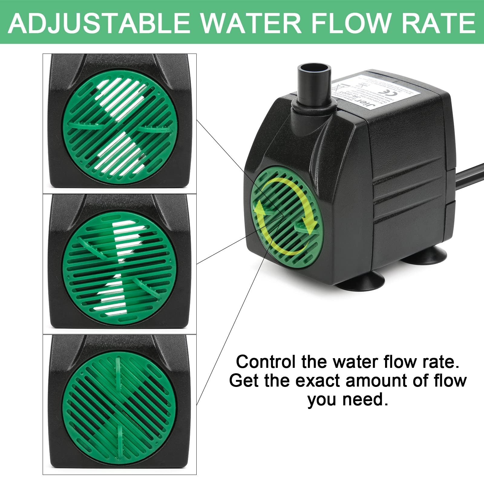 BARST pump with suction cups for secure placement.