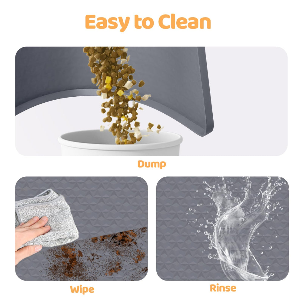 Bartuke silicone mat is easy to clean with towel or rinse