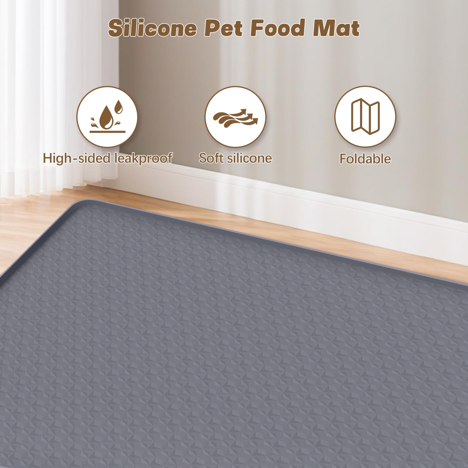 Bartuke non-slip surface of Bartuke mat provides stable footing during meals