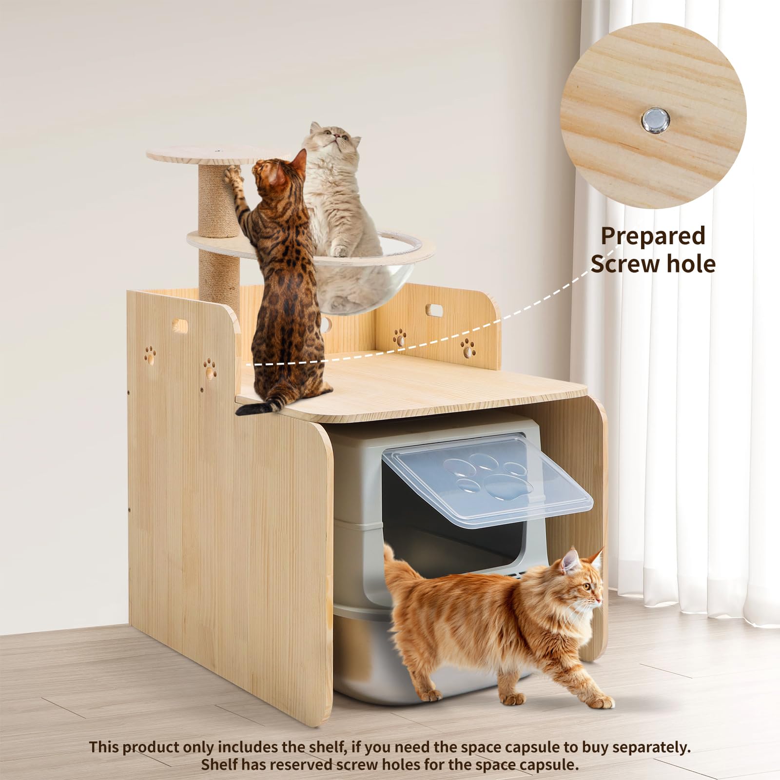 Bartuke cat litter box enclosure in a living room setting shows versatile, space-saving furniture.