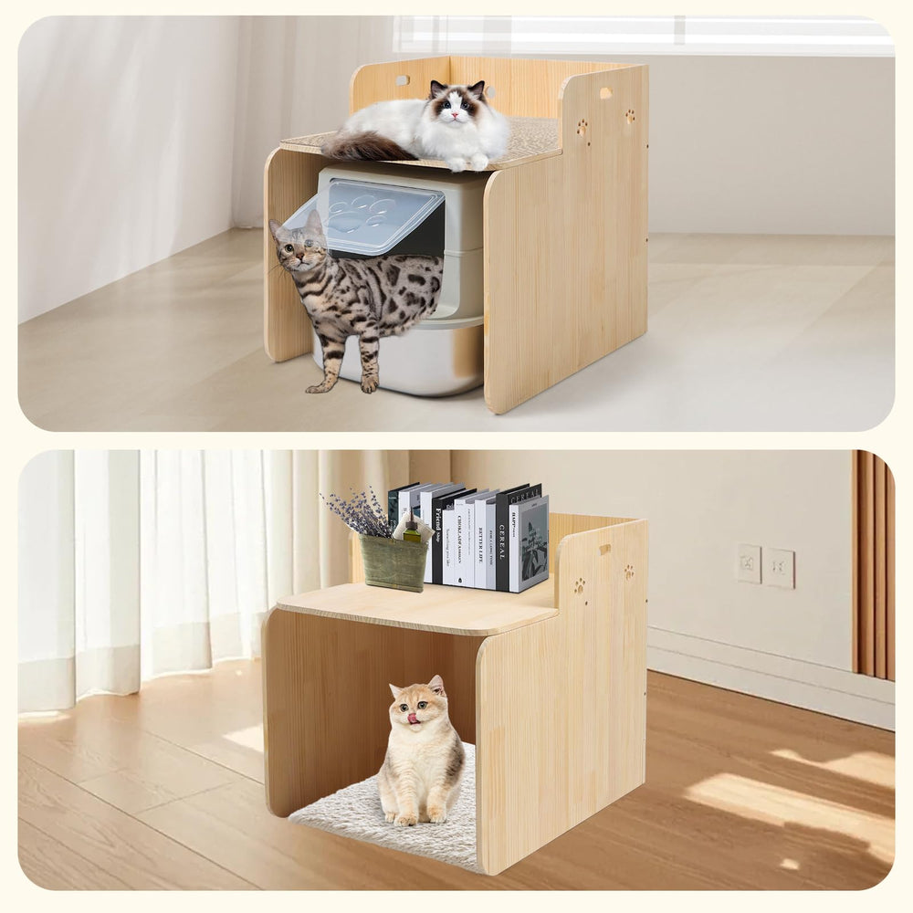 Bartuke cat litter box enclosure screws and hardware ensure quick, secure installation.