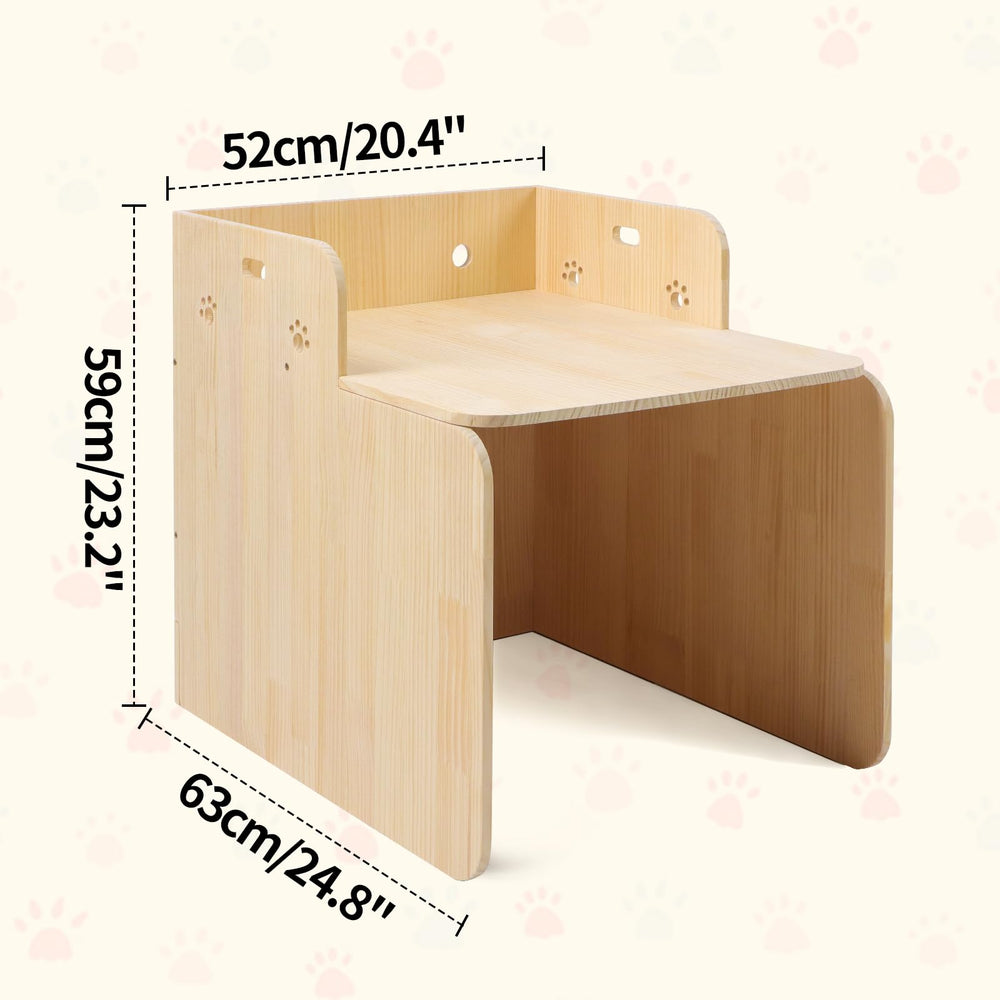 Bartuke cat litter box enclosure side panel image highlights solid panels for long-lasting storage.