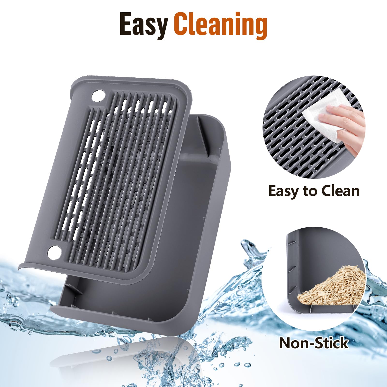 Bartuke cat litter box step with non-slip stickers for a stable setup