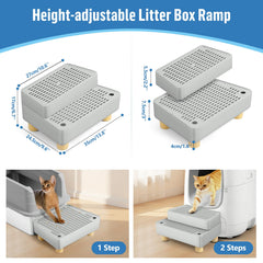 Bartuke litter mat with filter function captures paw litter for clean floors.