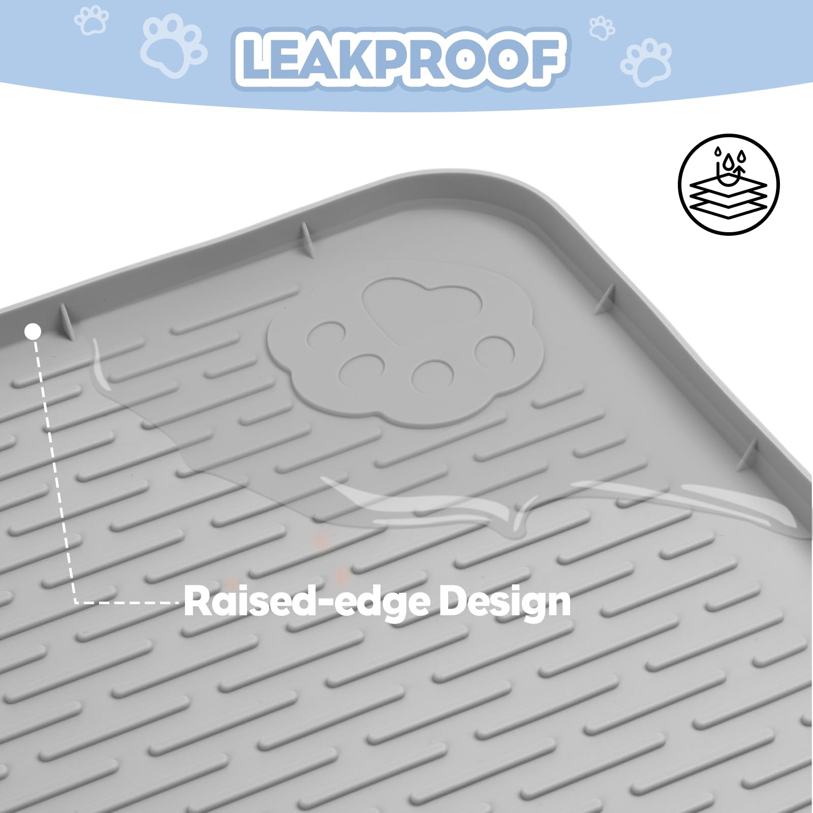 bartuke cat litter mat light-grey-color blends with decor while trapping litter.