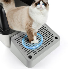 Bartuke cat litter ramp full setup shows easy access and reduced mess.
