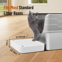 Bartuke cat litter ramp mat pedal-step close-up showing easy footing for cats
