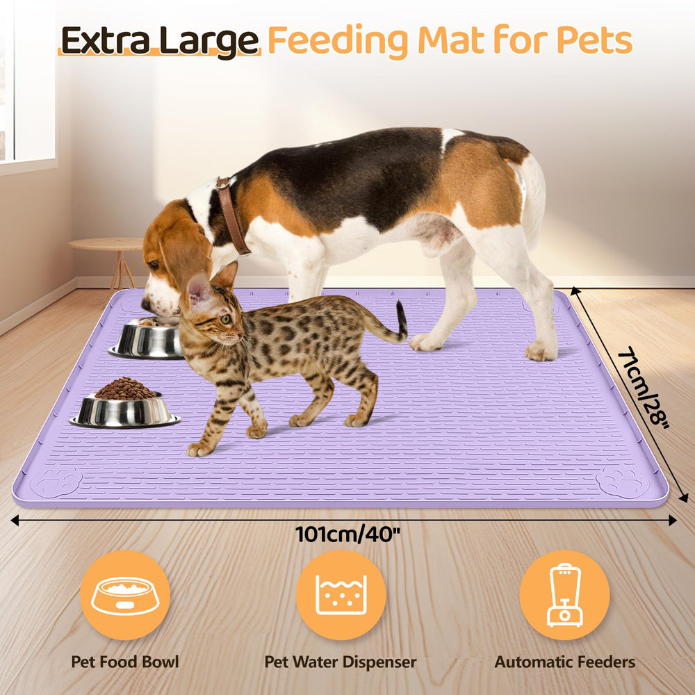 Bartuke feeding mat non-slip silicone prevents sliding during meals for calmer dining.