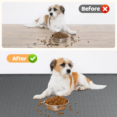 Bartuke dog food mat folds for easy storage and portability