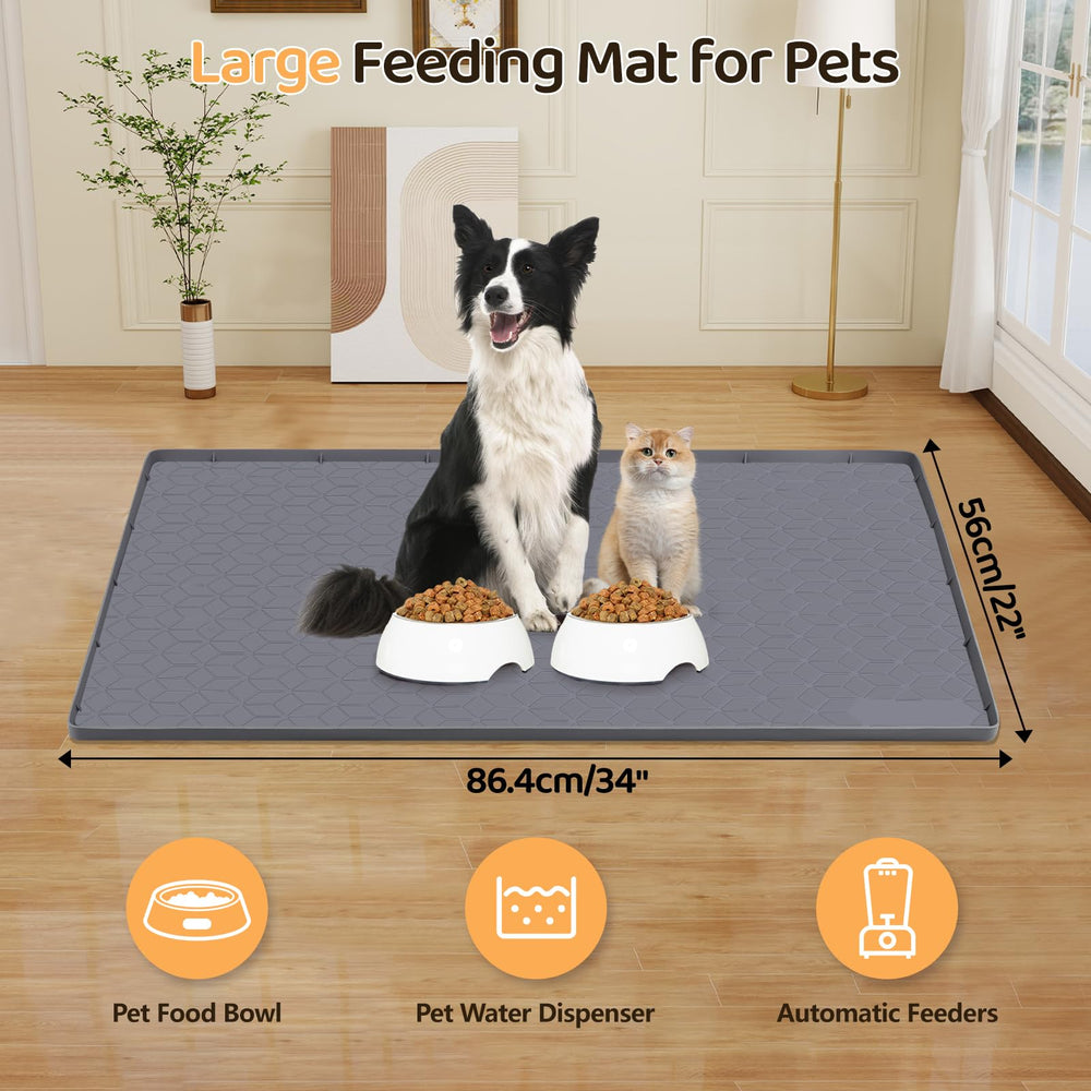 Bartuke non-slip silicone focus prevents mat movement during meals.