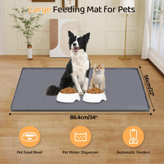 Bartuke non-slip silicone focus prevents mat movement during meals.