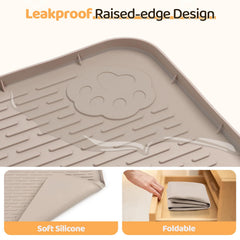 Bartuke Dog Food Mat non-slip silicone prevents mat sliding during meals