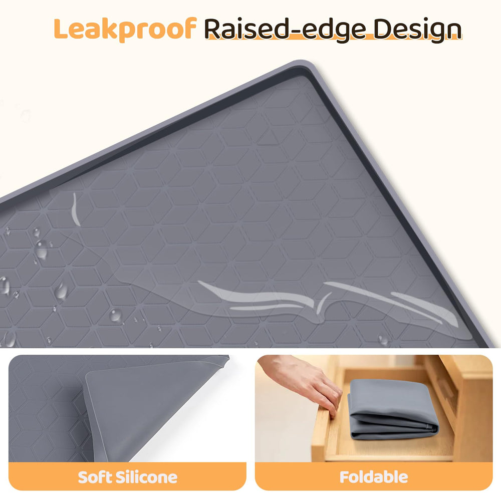Bartuke raised-edge focus keeps spills contained for clean floors.