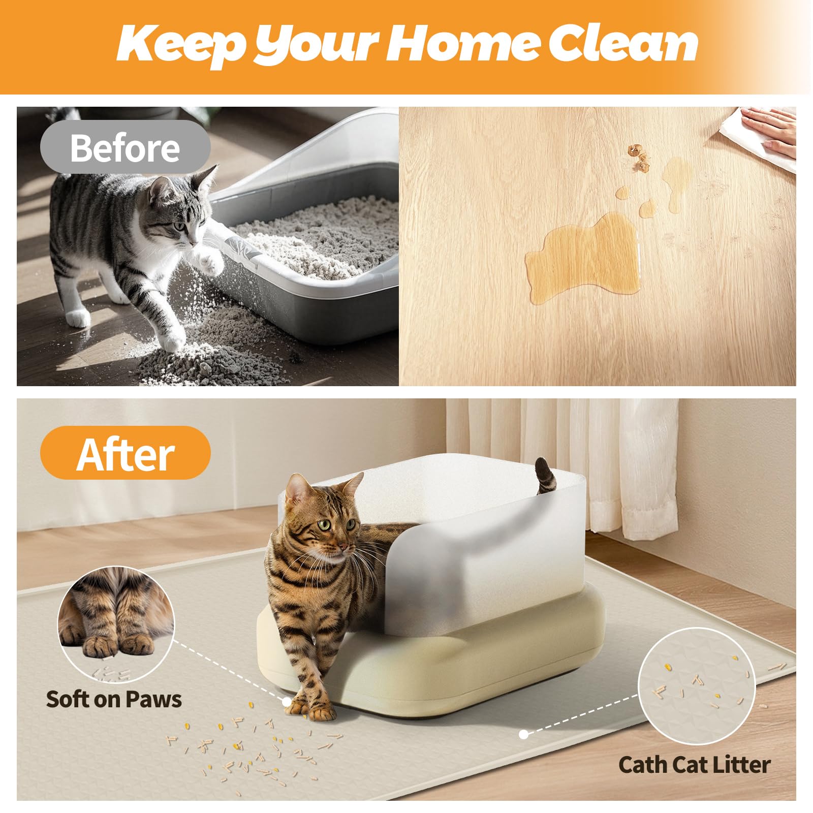 Bartuke easy-clean design for quick rinse and sweep maintenance.