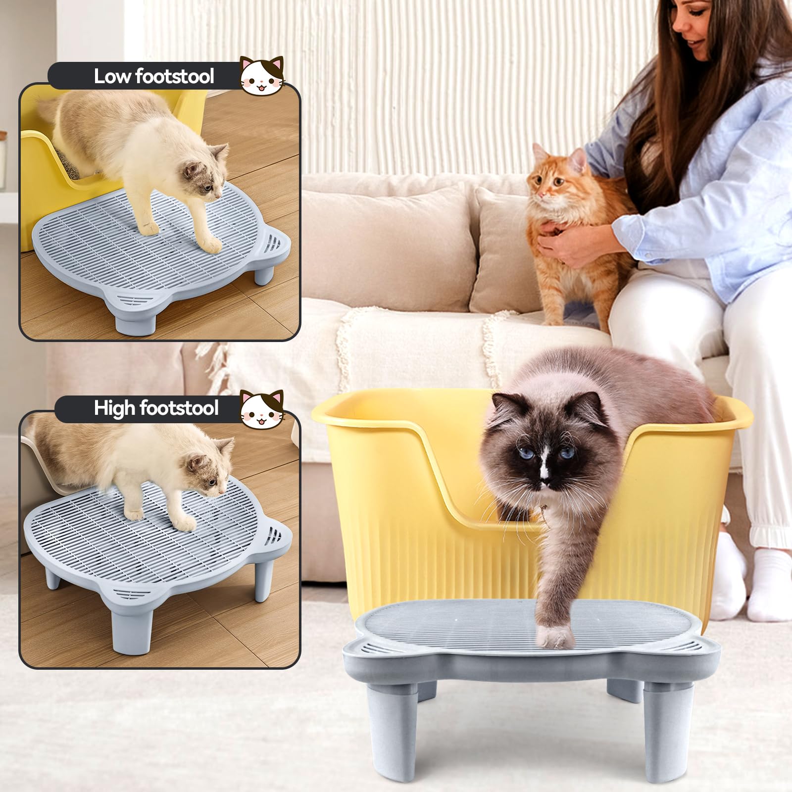 Bartuke elevated-entry ramp assists senior cats with gentle support.
