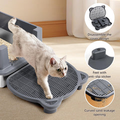 Bartuke cat ramp with hidden open design for quick cleaning.
