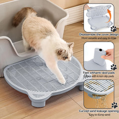 Bartuke hidden open design cat ramp enables quick cleaning and style.