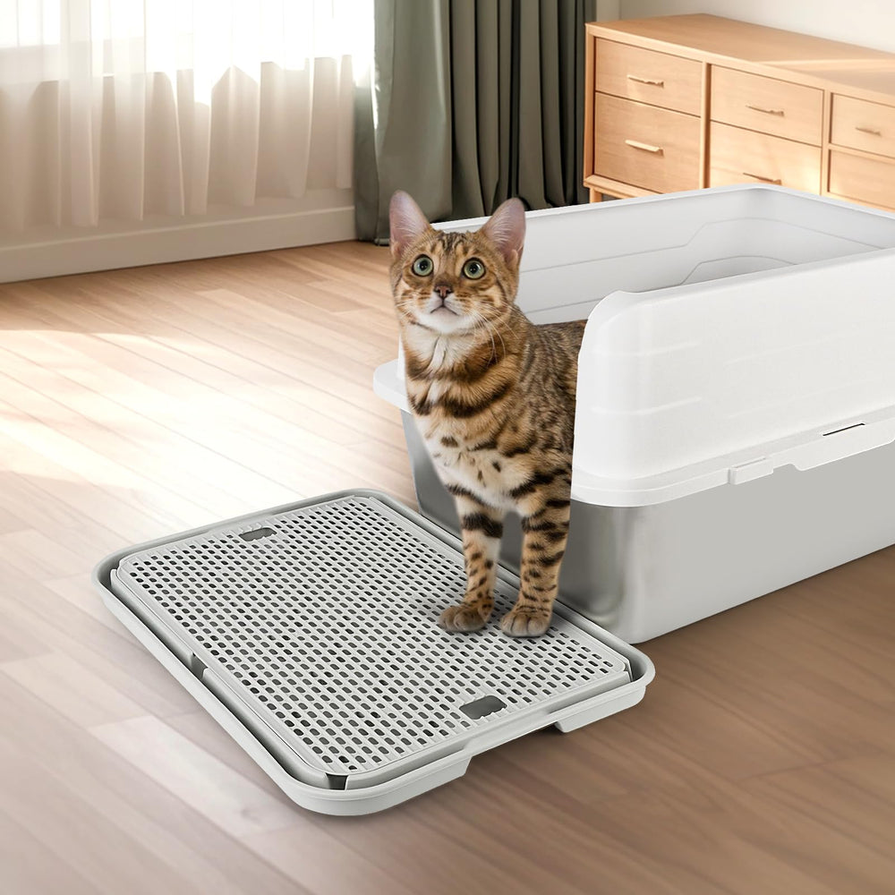 Bartuke litter box step is easy to rinse or wipe for quick maintenance.